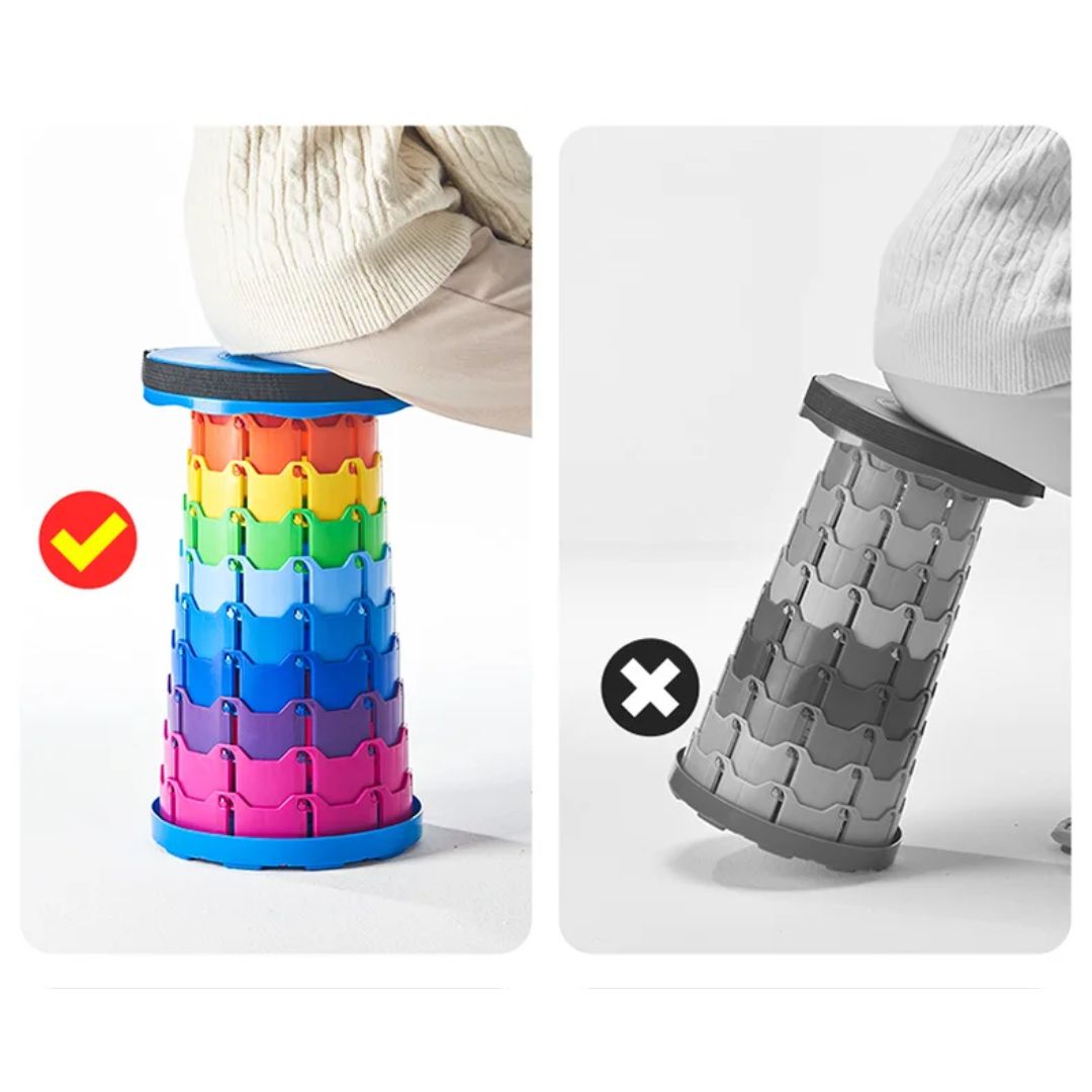 Bærbar Teleskopkrakk Utendørs Camping Stolen 4