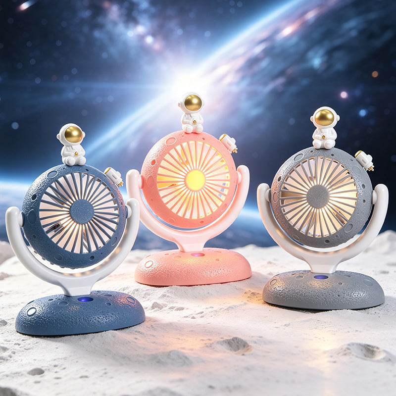 Bærbar USB-Bordvifte med Astronaut Design og LED-Belysning 1