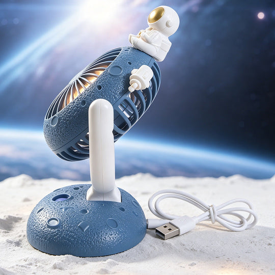 Bærbar USB-Bordvifte med Astronaut Design og LED-Belysning 2