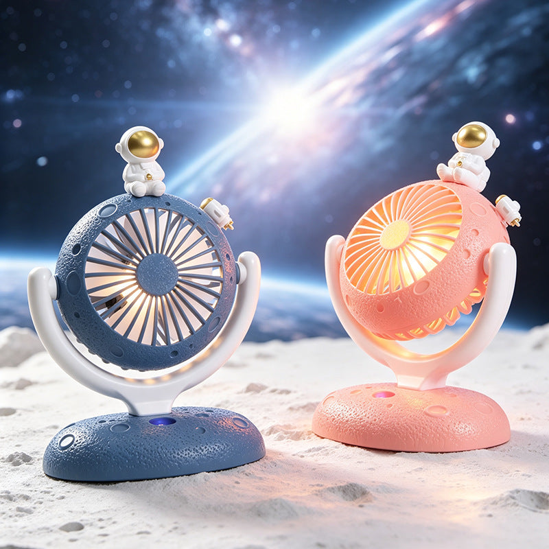Bærbar USB-Bordvifte med Astronaut Design og LED-Belysning 4