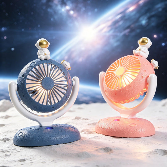 Bærbar USB-Bordvifte med Astronaut Design og LED-Belysning 4