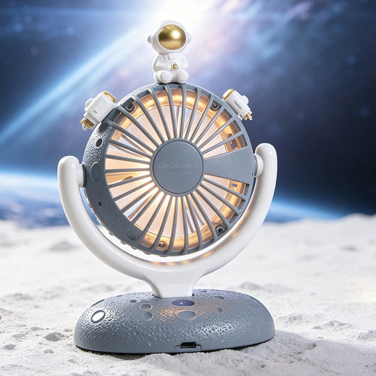 Bærbar USB-Bordvifte med Astronaut Design og LED-Belysning 5