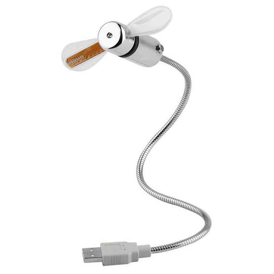 Bærbar USB Vifte Med Programmerbar LED-Melding og Fleksibel Nakke 7