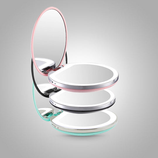 Bærbart LED Speil med Innebygd Belysning 5