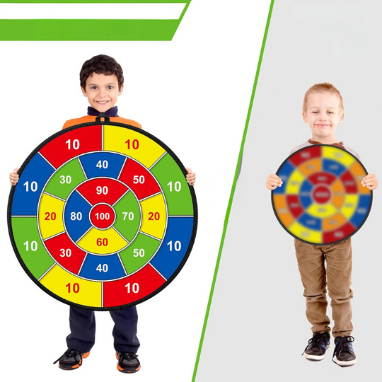 Barnas Dobbeltsidige Dartskive med Limballer 5