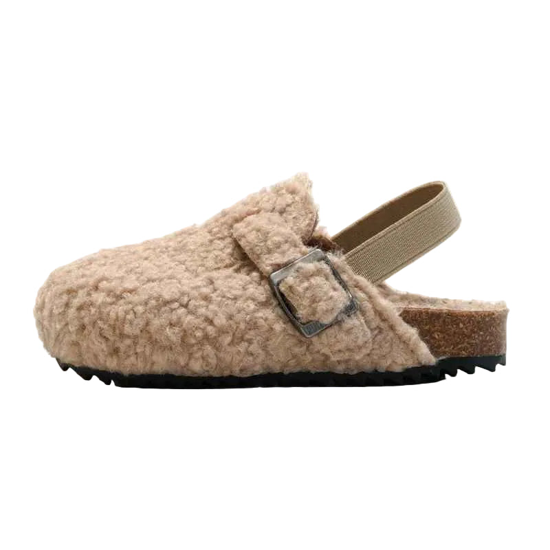 Barnas Fôrede Tøfler med Sklisikker Såle 0