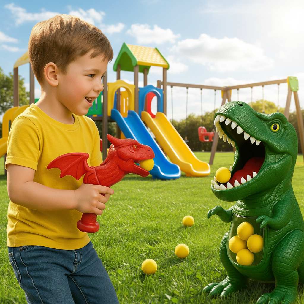 Barnas Interaktive Dinosaur Skytespill for Aktiv Lek 4