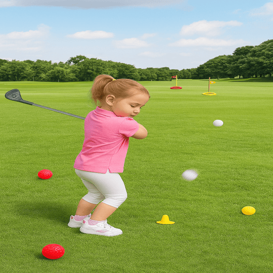 Barnas Justerbare Golfsett med Teleskopkøller 0