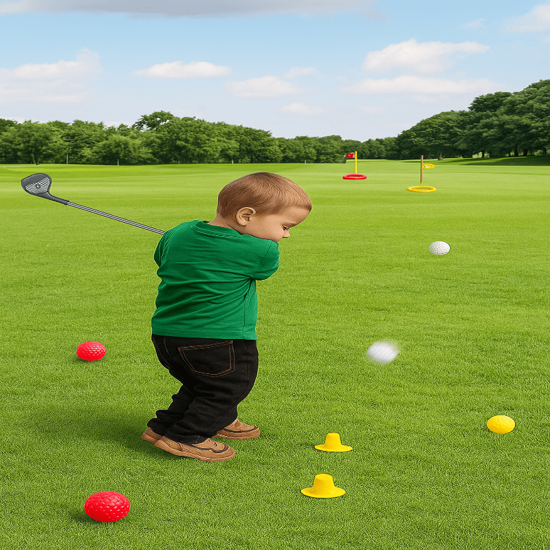 Barnas Justerbare Golfsett med Teleskopkøller 1