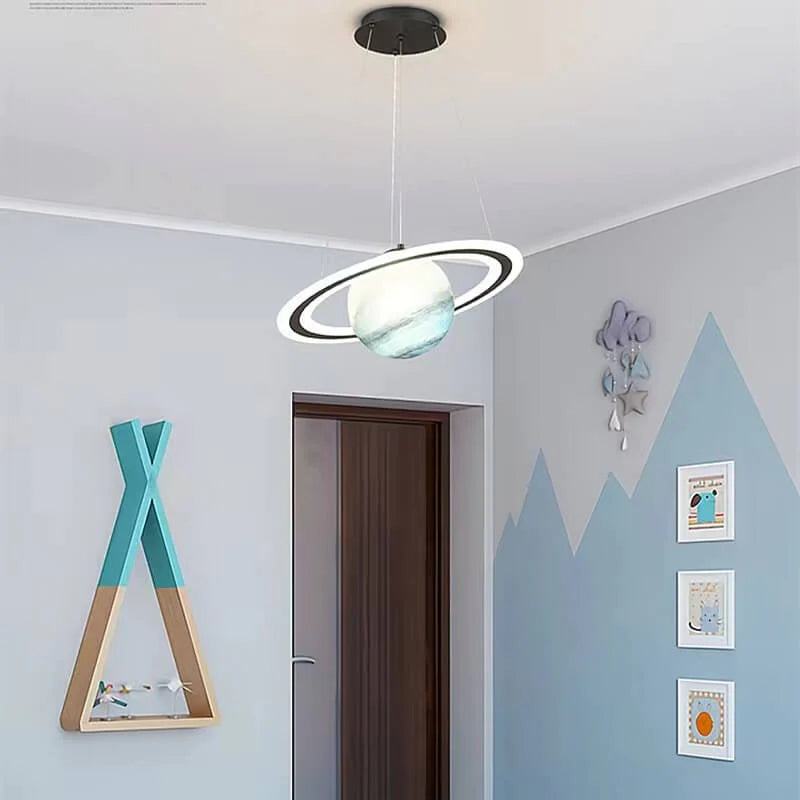 Barnas LED Hengelys Planetarisk Design 8