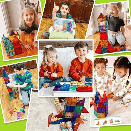 Barnas Magnetiske Byggesett i Montessori-Stil 2
