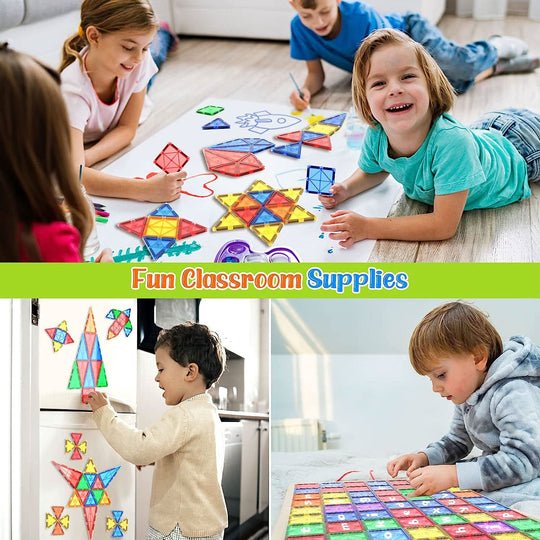 Barnas Magnetiske Byggesett i Montessori-Stil 3