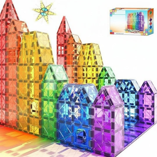 Barnas Magnetiske Byggesett i Montessori-Stil 6