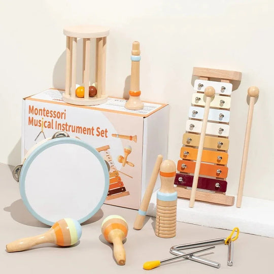 Barnas Musikkinstrumentsett i Tre - Montessori Inspirert 5
