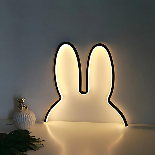 Barnas Nattlampe Kanin LED - Koselig Nattlampe for Barn med Mykt Lys 1