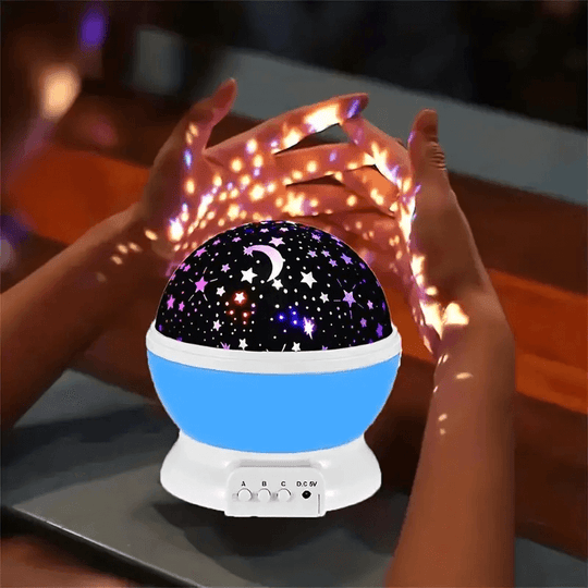 Barnas Nattlampe Stjerneprojektor Fargerik Med Projeksjon 8