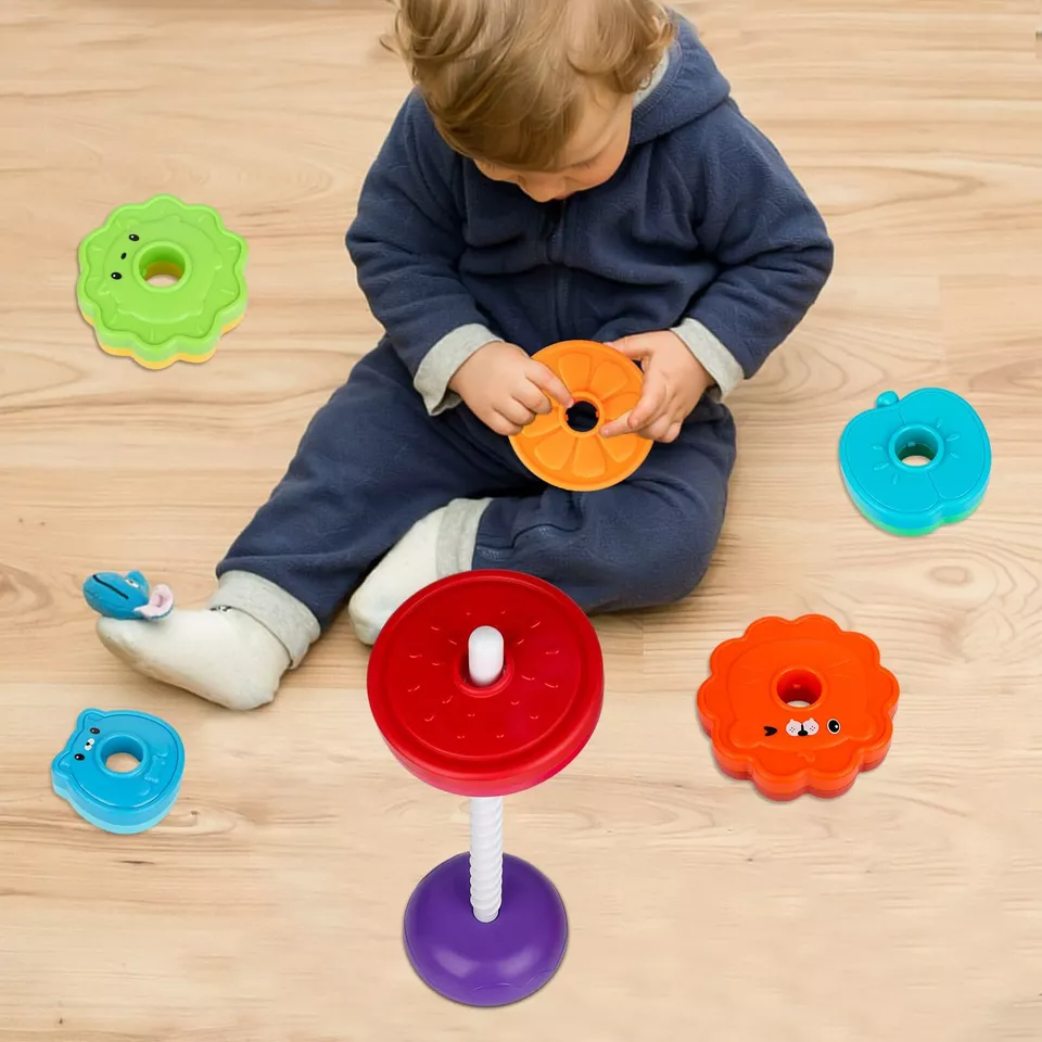 Barnas Roterende Stabletårn Fargerik Design 2