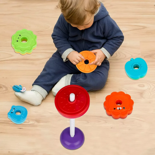 Barnas Roterende Stabletårn Fargerik Design 2