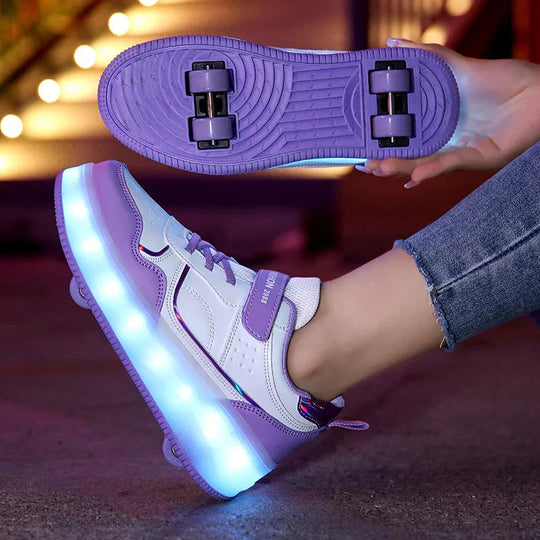 Barnas Rulleskøyter med LED Lys og Ortopedisk Design 6