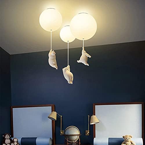 Barnas Taklampe Bjørn med Ballong Moderne Design for Stue 5