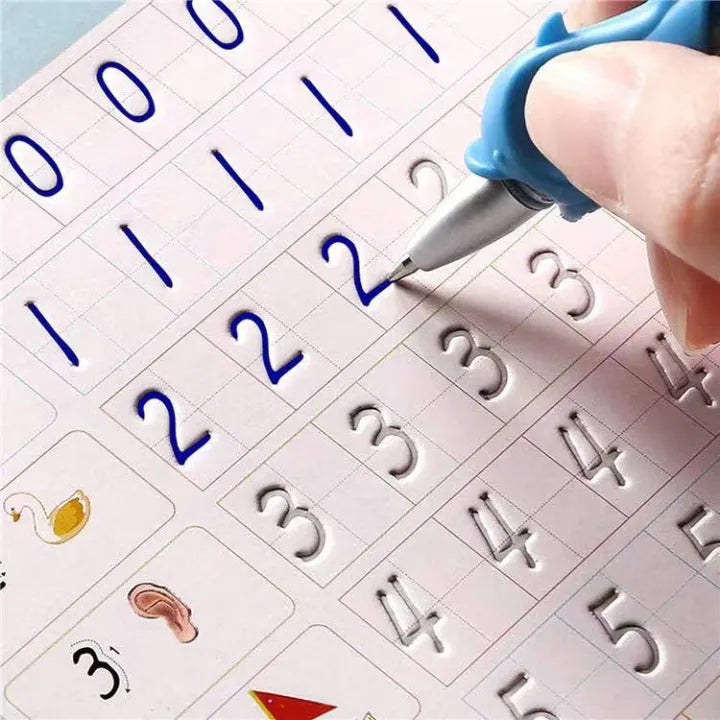 Barnas Tracing Book Set med 4 Bøker og Penn for Læring og Motoriske Ferdigheter 2