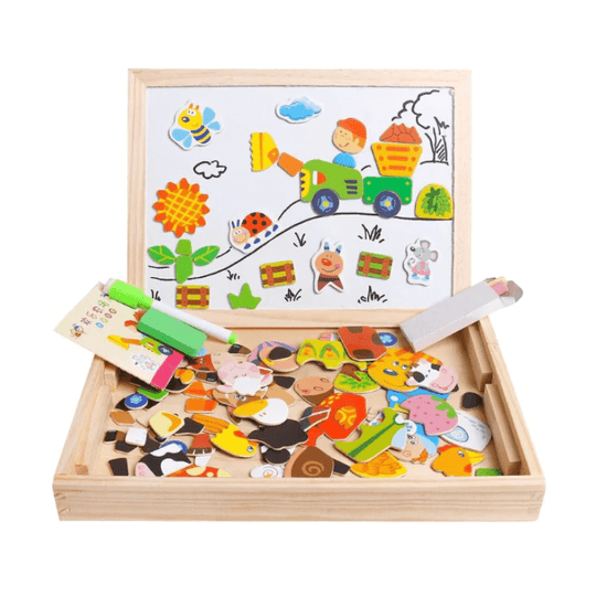 Barns 2-i-1 Tegnebrett med Magnettavle 3