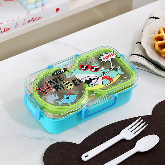 Barns Bento-lunsjboks med Hai-motiv Lekent Design 0
