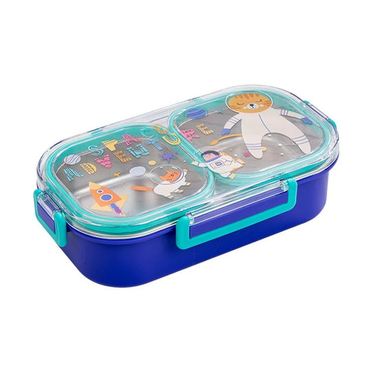 Barns Bento-matboks med romtema og flere rom 4