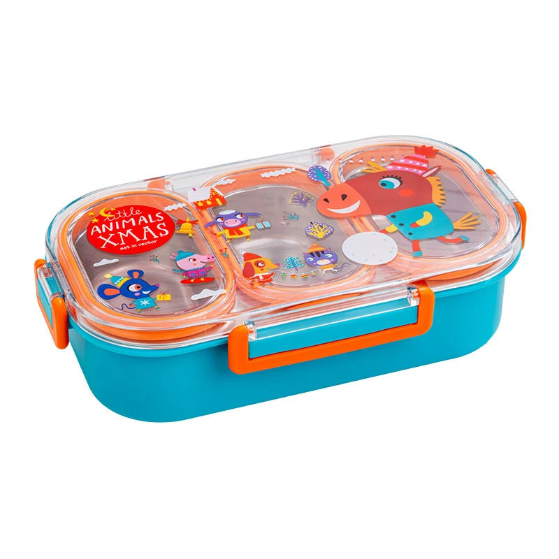 Barns Bento-matboks med romtema og flere rom 7