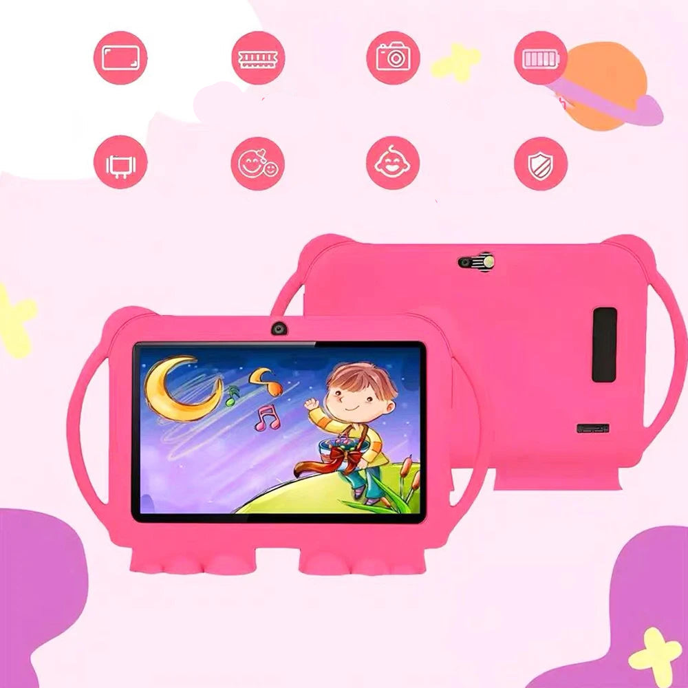 Barns Læringstablett 7 Tommer Android 12 med 32GB Minne 3