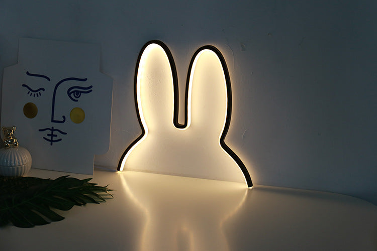 Barns Nattlampe Kanin Moderne Design Koselig Atmosfære 1