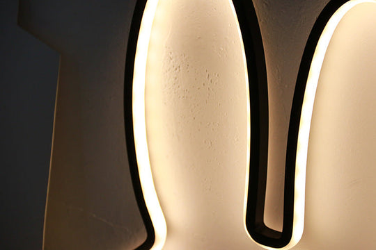 Barns Nattlampe Kanin Moderne Design Koselig Atmosfære 3