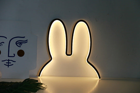 Barns Nattlampe Kanin Moderne Design Koselig Atmosfære 4