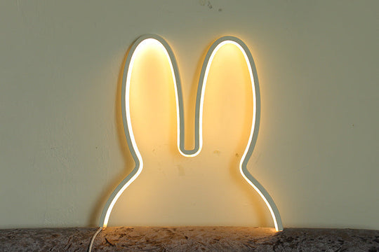 Barns Nattlampe Kanin Moderne Design Koselig Atmosfære 6