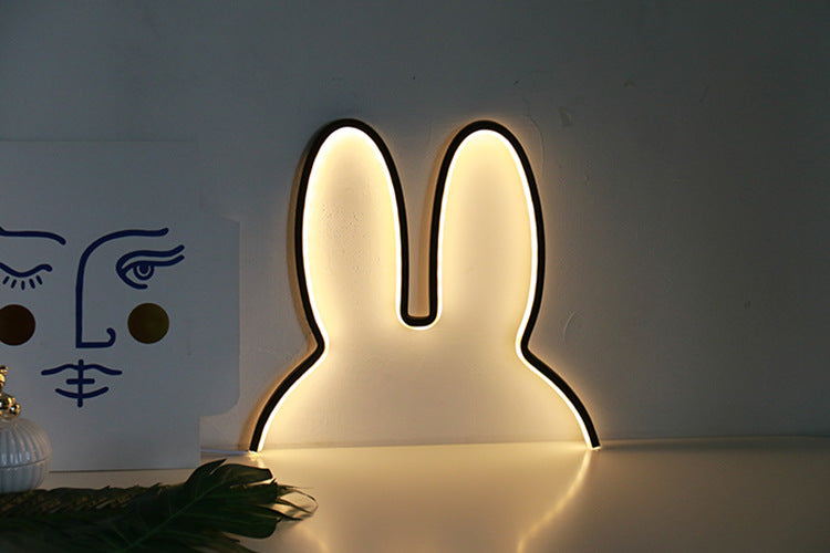 Barns Nattlampe Kanin Moderne Design Koselig Atmosfære 7