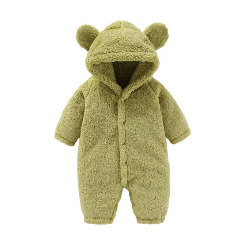 Barns Teddy Jumpsuit med Ører 7