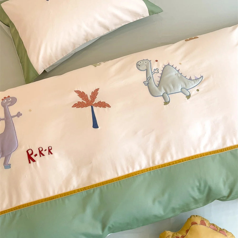 Barns vendbare dynetrekk med dinosaurmotiv 4