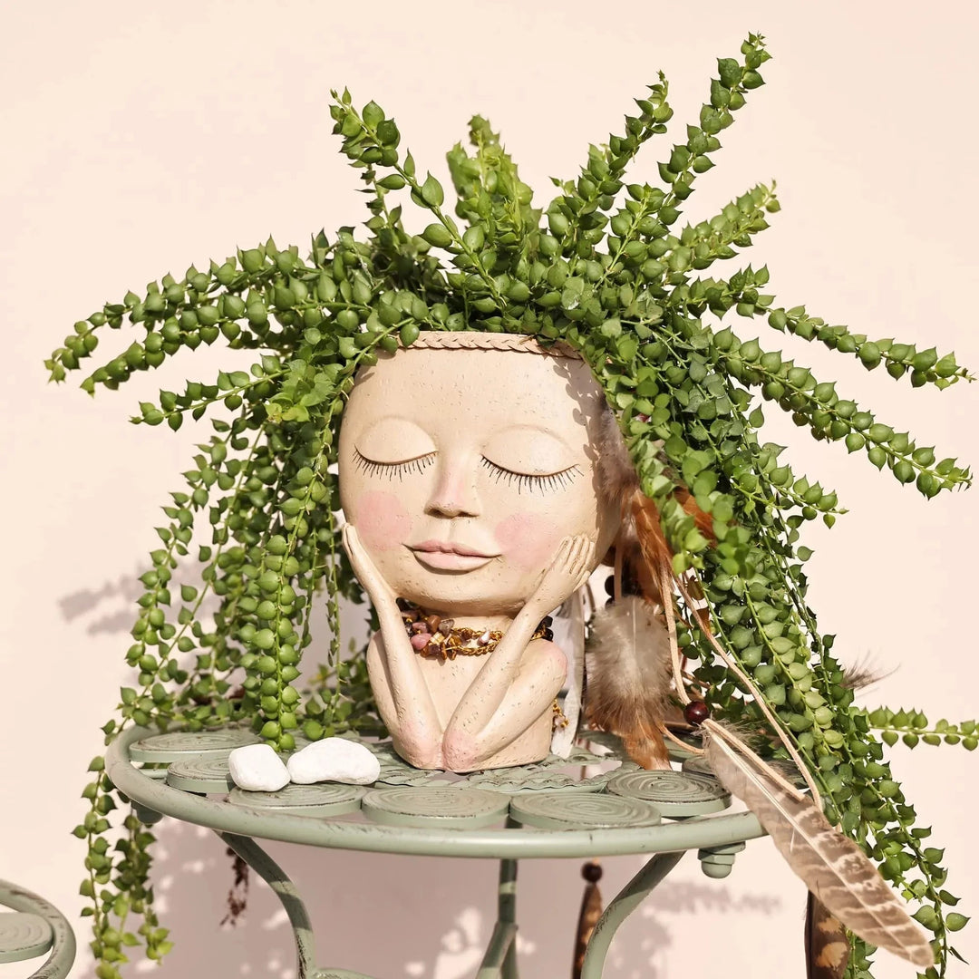 Blomsterpotte med Ansikt for Hjemmet 7