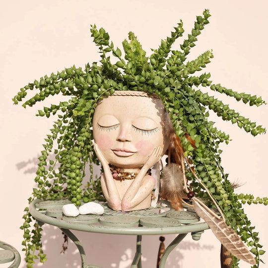 Blomsterpotte med Ansikt for Hjemmet 7