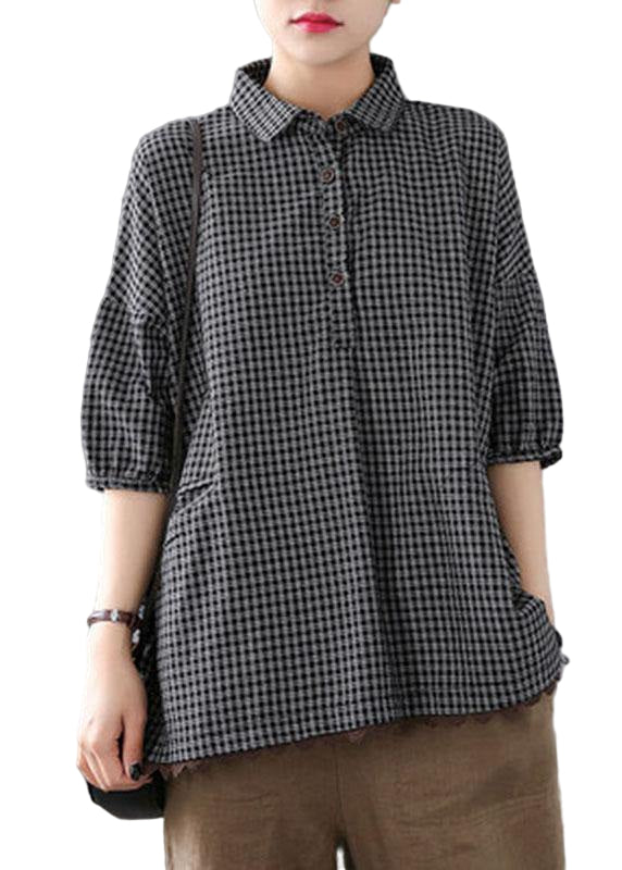 Bluse Med Korte Ermer for Sommer 0