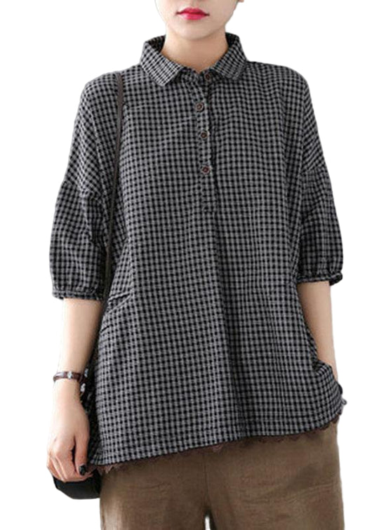 Bluse Med Korte Ermer for Sommer 0