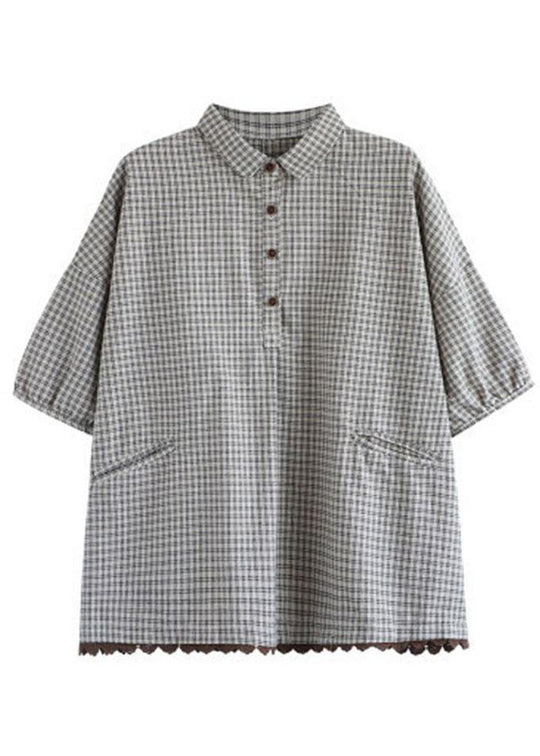 Bluse Med Korte Ermerfor Sommer 4