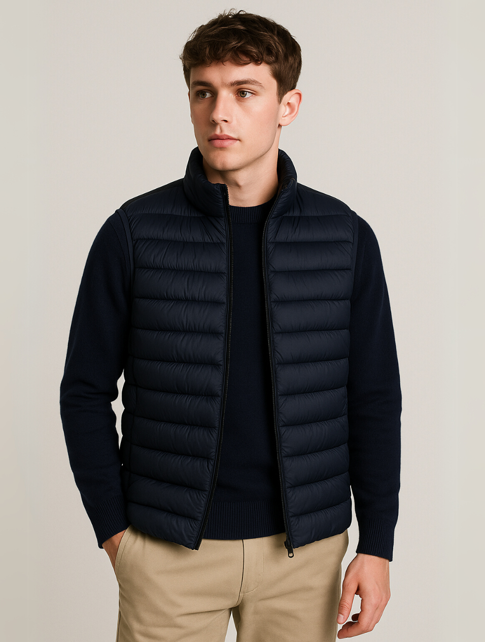 Bodywarmer for menn minimalistisk design 6