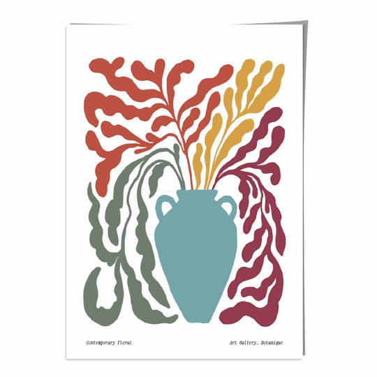Boho Blomstermotiv Plakat Moderne 0