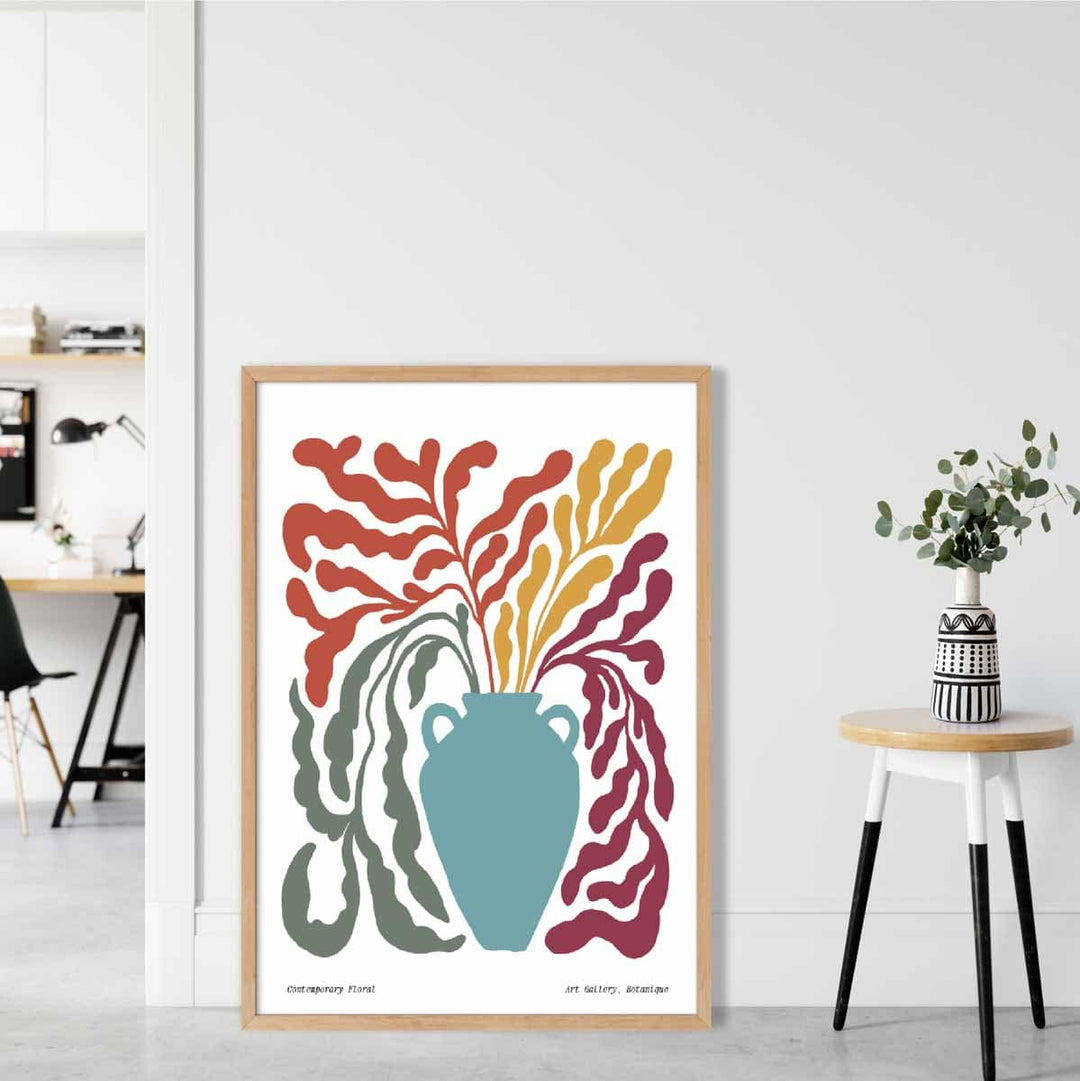 Boho Blomstermotiv Plakat Moderne 1