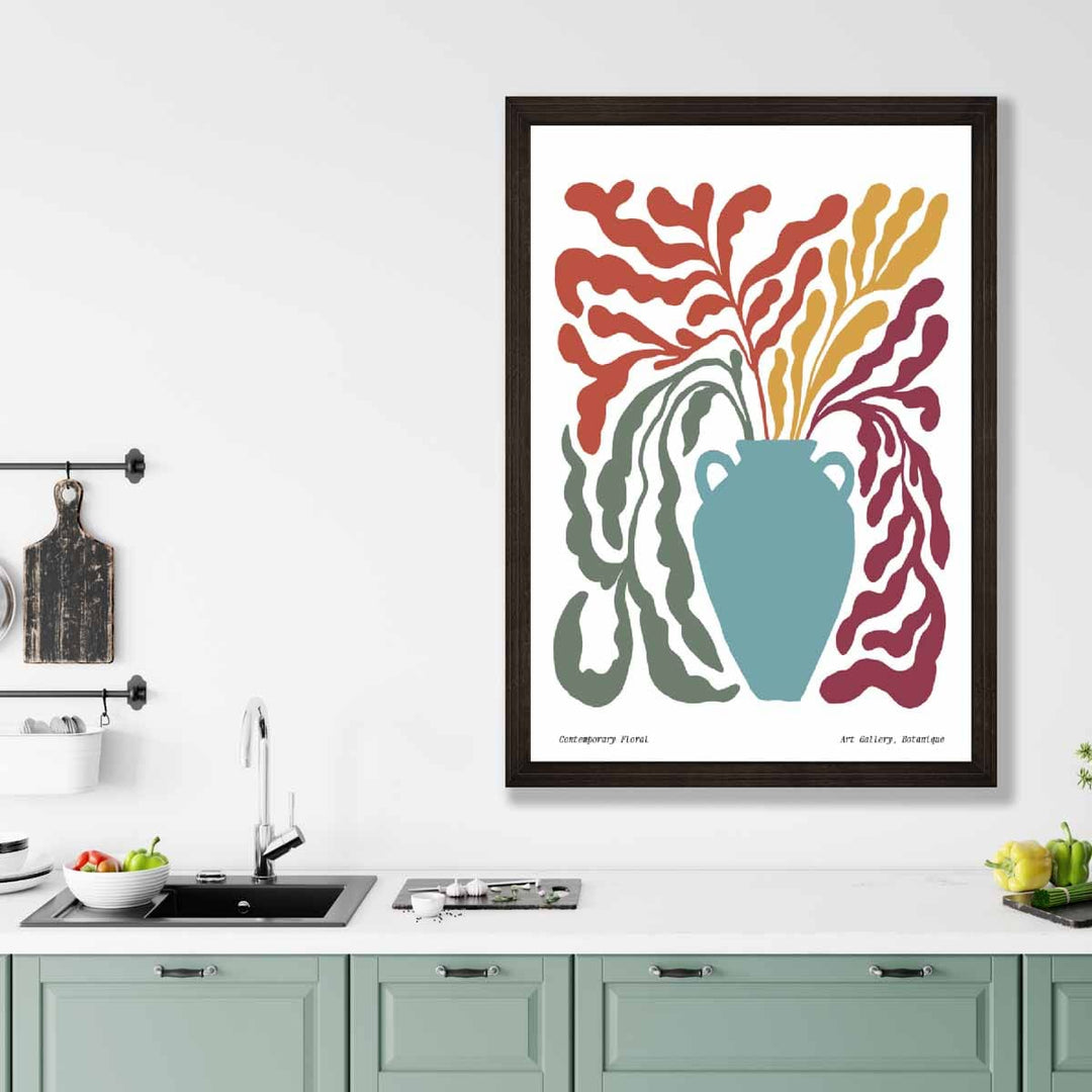 Boho Blomstermotiv Plakat Moderne 3