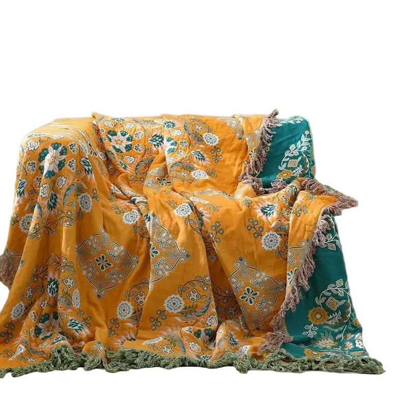 Boho Bomullsteppe Stil for Koselige Oppholdsrom 0