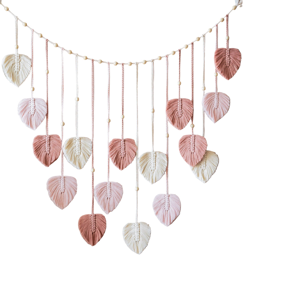 Boho Macrame Leaves Garland for Home Decor 0