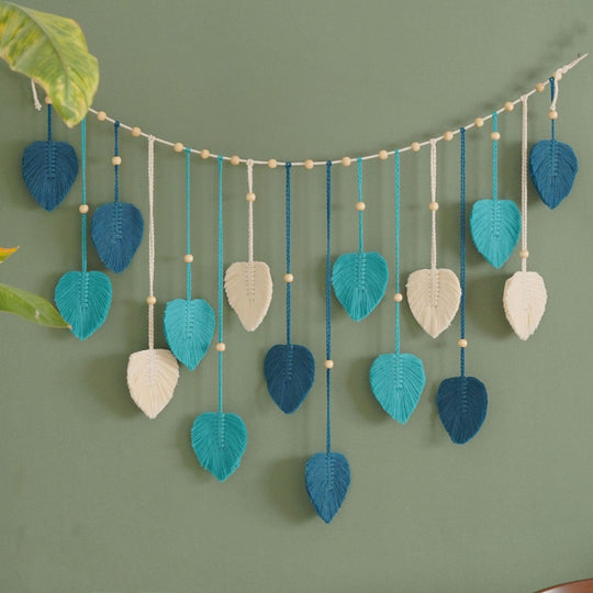 Boho Macrame Leaves Garland for Home Decor 5