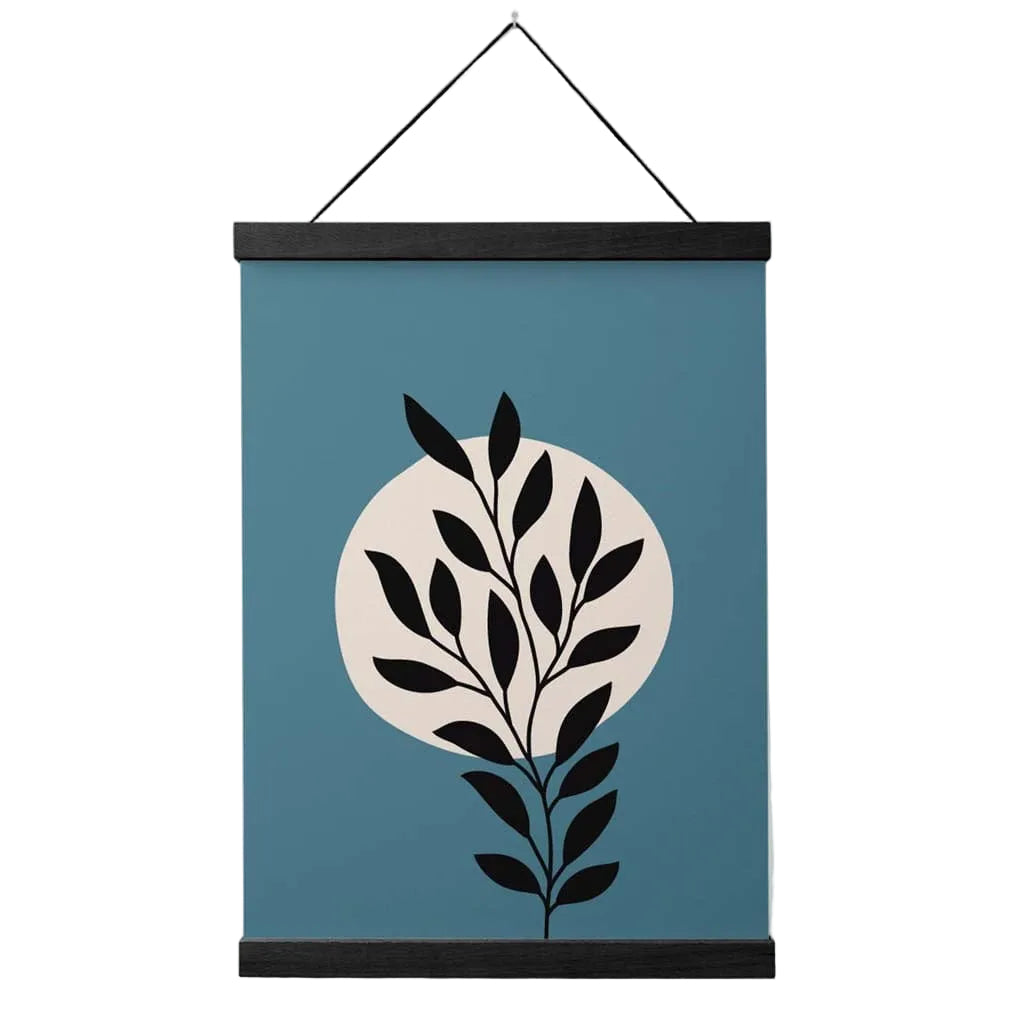 Boho Plakat med Grafisk Blomsterdesign for Innendørs Dekorasjon 0
